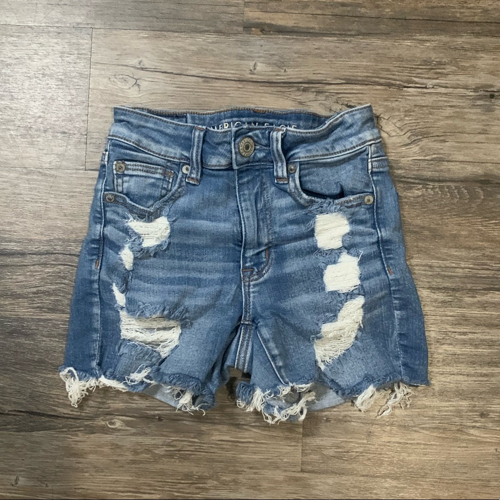 American eagle high rise shortie shorts size 00